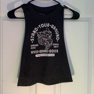 HVIII Brand Cropped Muscle Tee